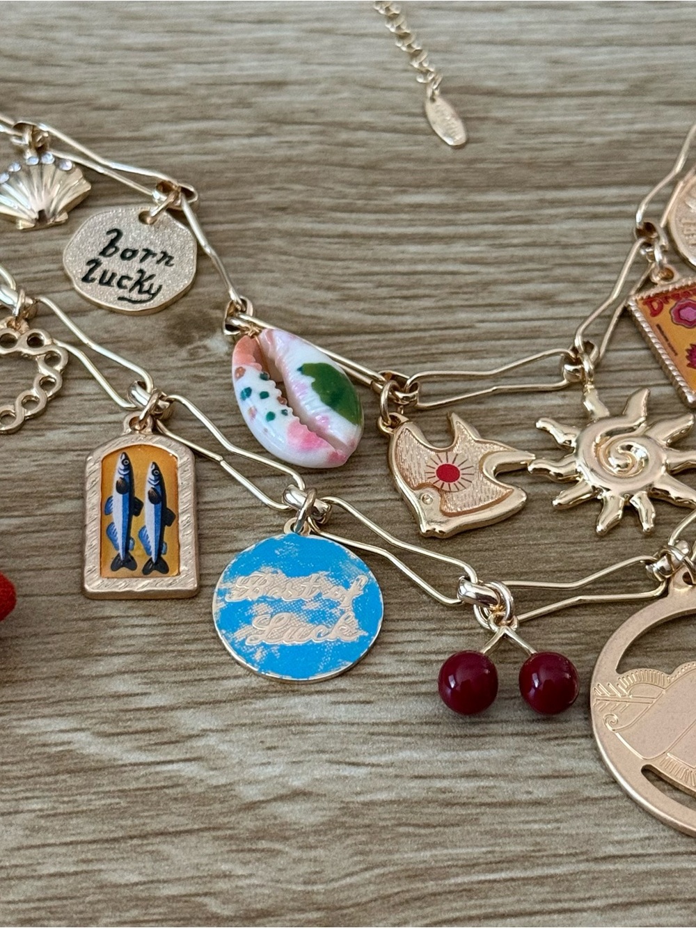 Anthropologie Double Layer Charm Necklace - Picture 5 of 5